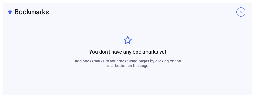 Empty bookmarks pane.